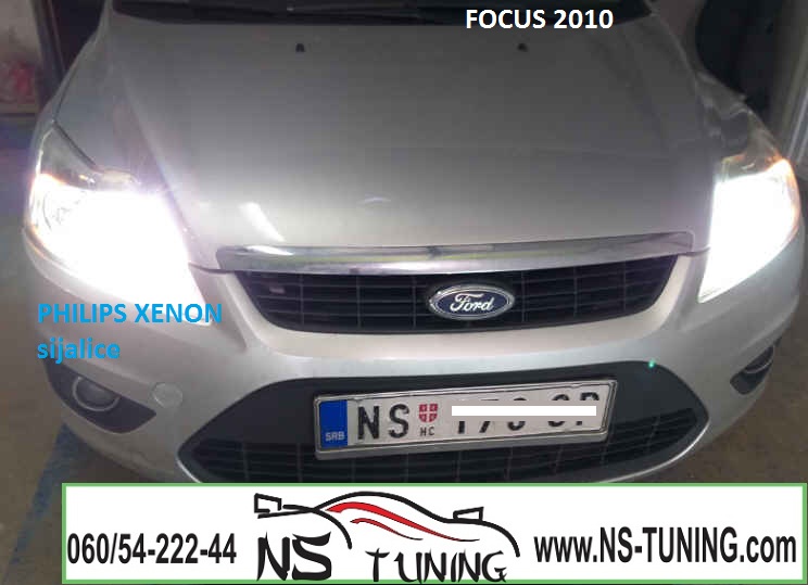 ford focus mk3  xenon svetla h7 sijalica philips ugradnja novi sad tuning
